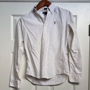 Polo by Ralph Lauren Classic White Button Down Shirt